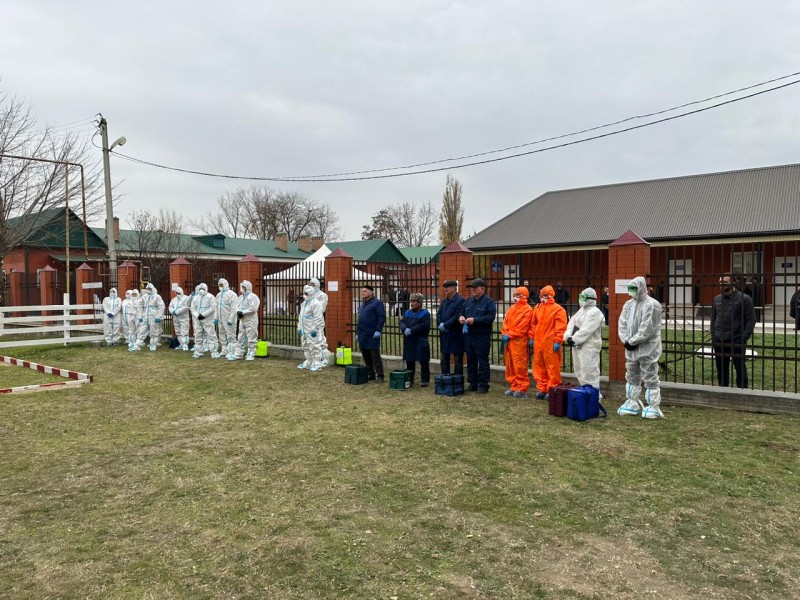 В Чеченской Республике провели межведомственные тренировочные учения по локализации и ликвидации условного очага сибирской язвы