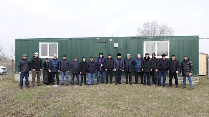В Бабаюртовской зоне отгонного животноводства установлена модульная бытовка