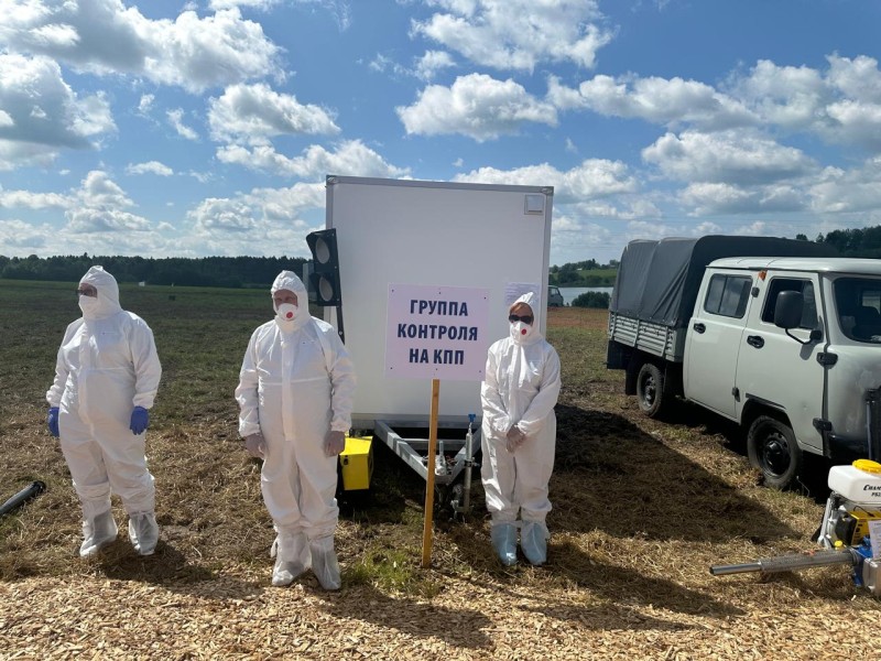 В Вологодской области прошли международные учения по борьбе с болезнями животных