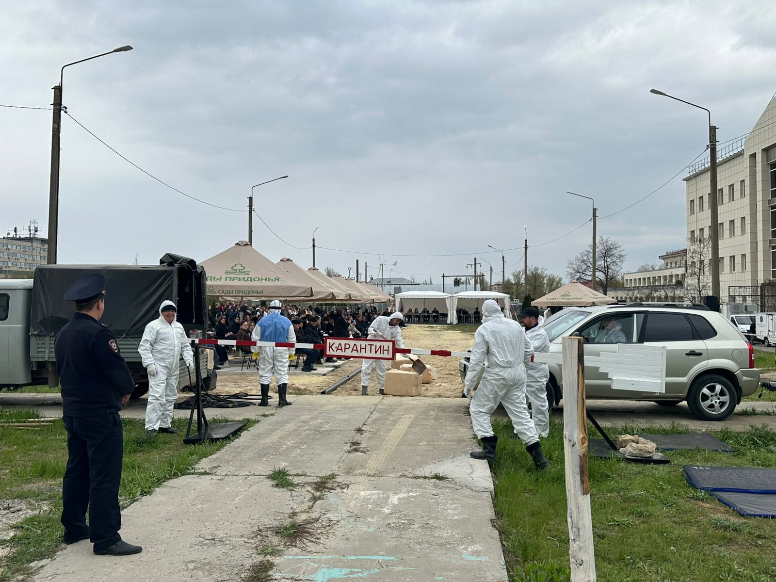 В Волгограде прошли межрегиональные учения по ликвидации очага оспы овец и коз